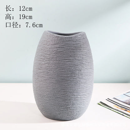 Creative White Ceramic Vase for Home Decor (Nordic Style)