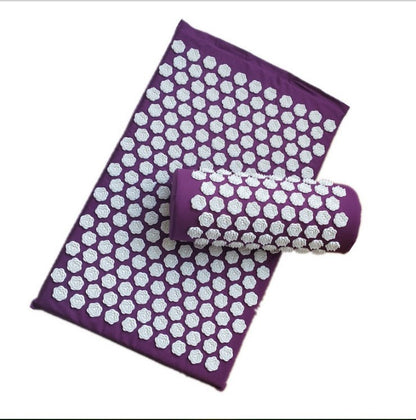 Acupuncture Massage Pad and Pillow Set with Yoga Mat