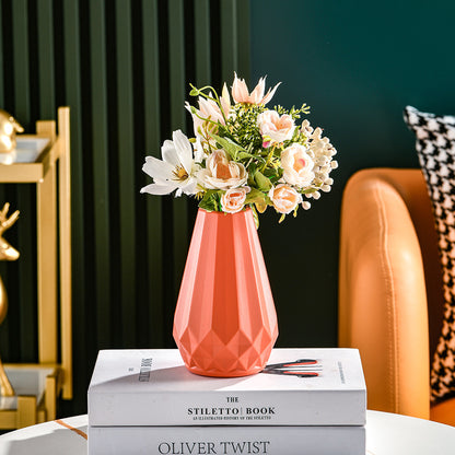 Nordic Style Plastic Vase for Flowers - Small Size